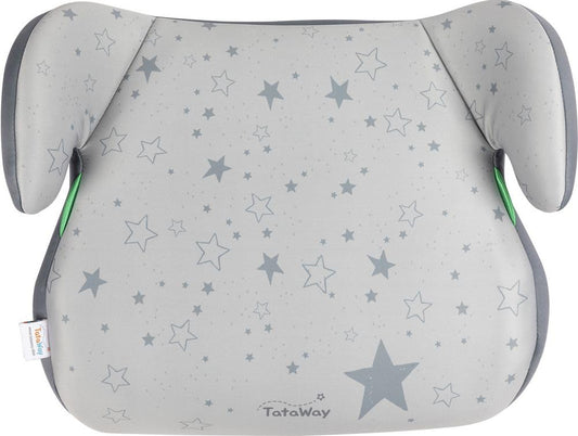 Car Booster Seat (125-150 cm, Grey with Stars)