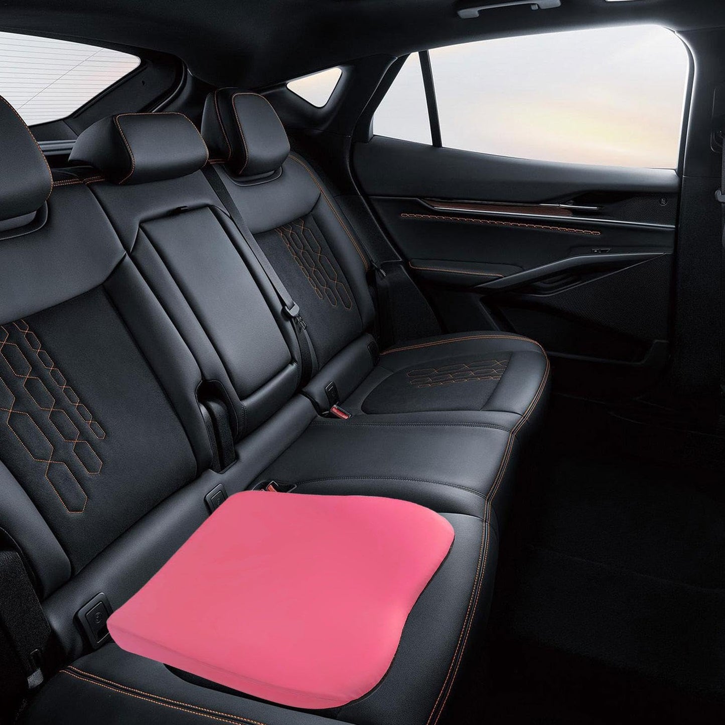 Car Booster Cushion (Soft, Non-Slip, Breathable Mesh)