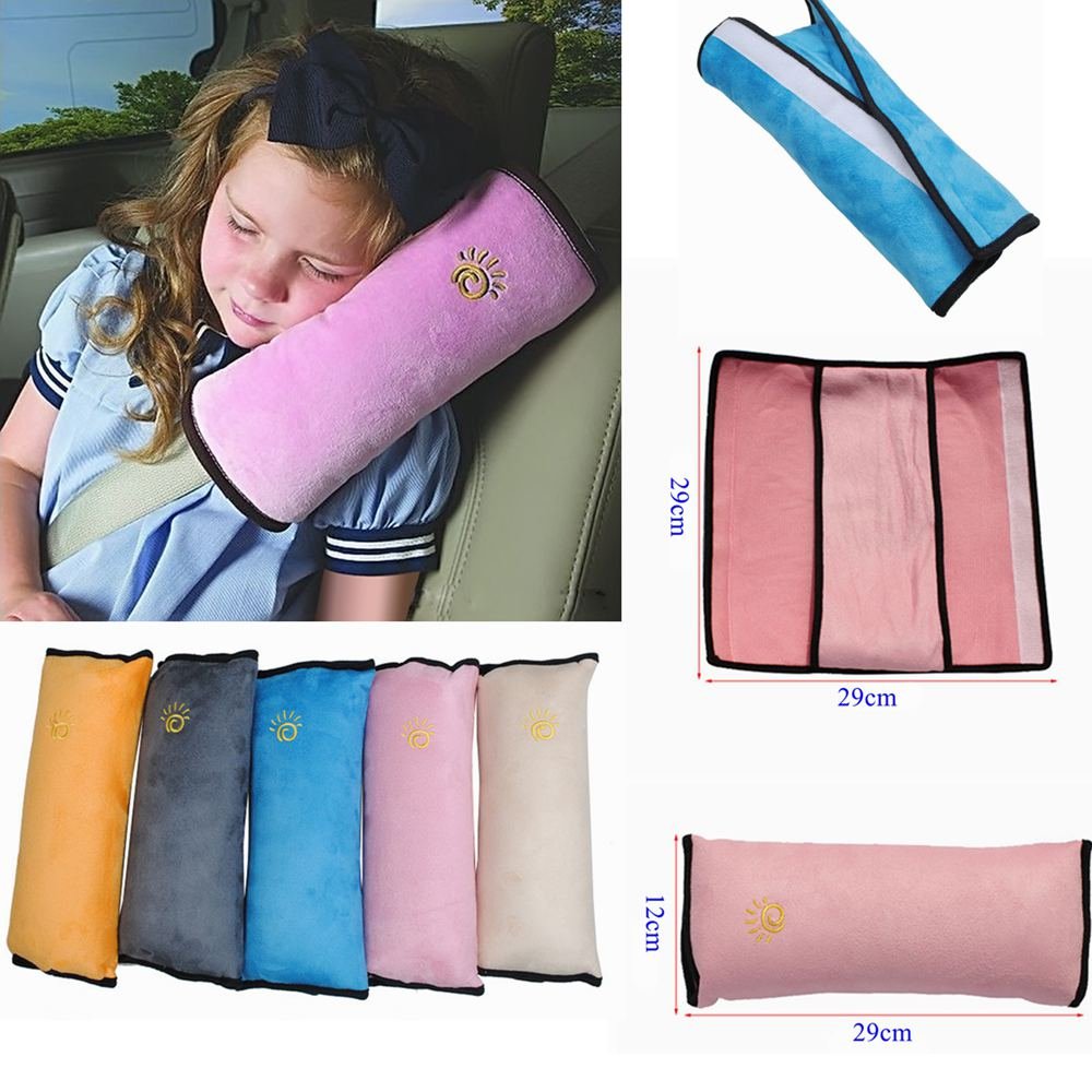 Blue Baby Car Seat Covers & Seat Belt Cushion